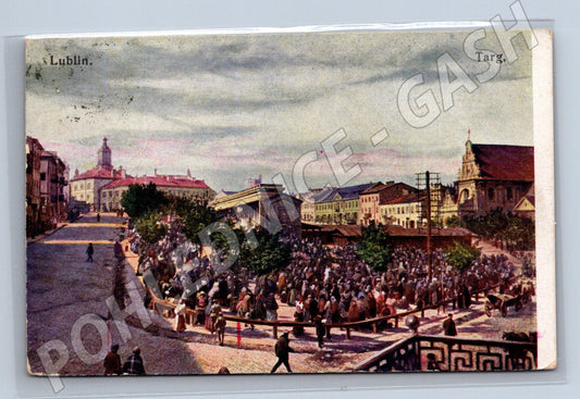 Pohlednice Lublin Polsko trh 1. sv. válka (M17406)