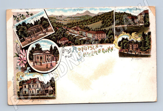 Pohlednice Röhrisch Kauerbrunn Přerov 1898 (M17409)