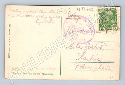 Pohlednice Bledské jezero Karavanky noční (M17410)