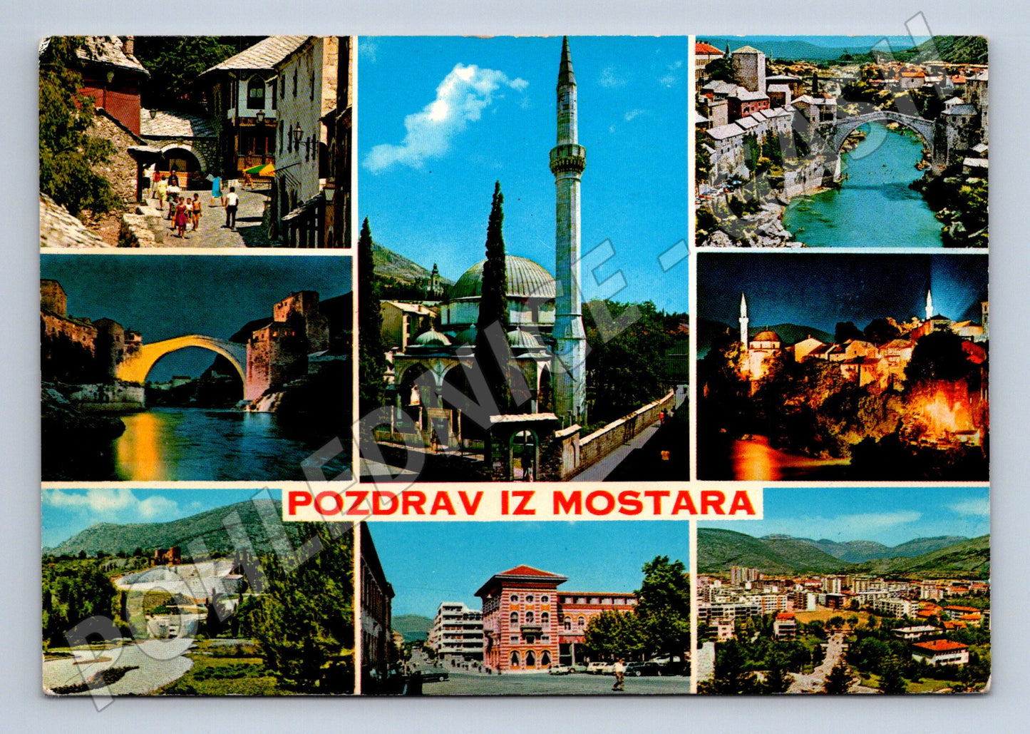 Pohlednice Mostar Starý most historické památky (M17417)