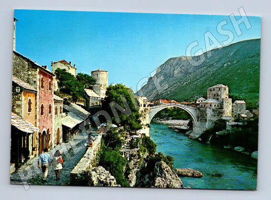 Pohlednice Mostar Starý most použitá 1980 (M17418)