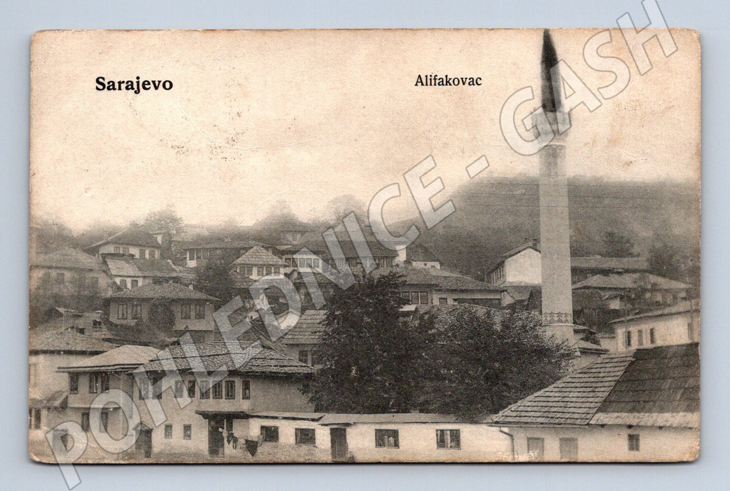 Pohlednice Sarajevo Alifakovac známka historická (M17424)