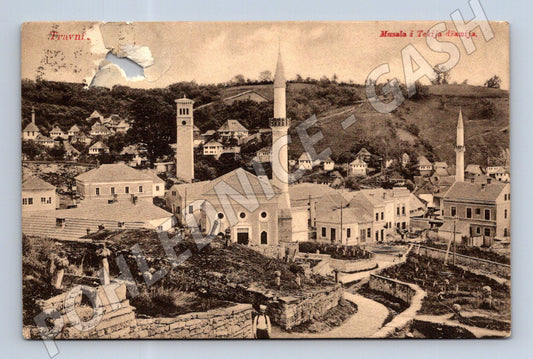 Pohlednice Travnik Musala a Tekija mešity (M17428)