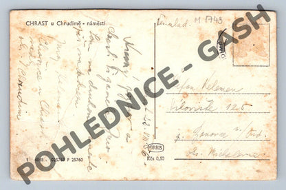 Pohlednice Chrast u Chrudimi náměstí (M1743)