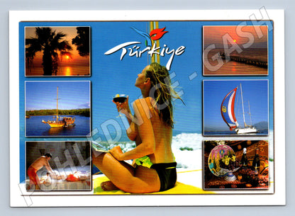 Pohlednice Turecko pláž moře relaxace (M17437)