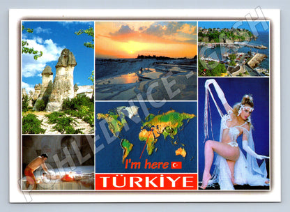 Pohlednice Turecko Pamukkale Antalya tanečnice (M17438)