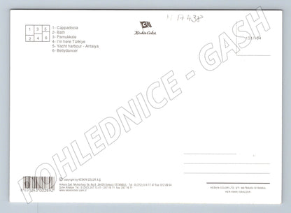 Pohlednice Turecko Pamukkale Antalya tanečnice (M17438)