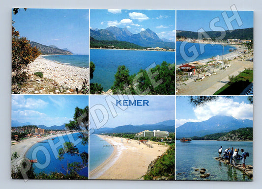 Pohlednice Kemer Antalya Turecko moře pláže (M17439)