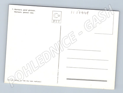 Pohlednice Marmaris přístav lodě 1984 Turecko (M17441)