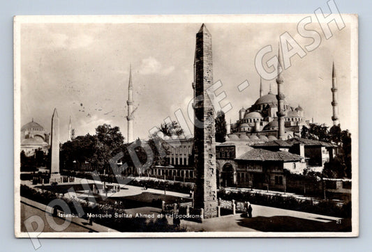 Pohlednice Istanbul Modrá mešita Hipodrom 1933 (M17444)