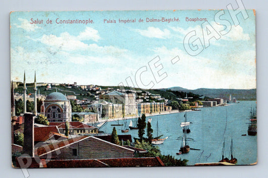 Pohlednice Konstantinopol Bospor palác Dolmabahce (M17445)