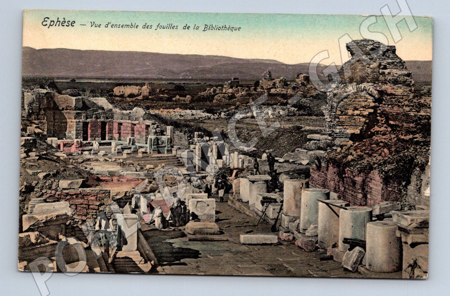 Pohlednice Efes vykopávky knihovny ruiny (M17450)