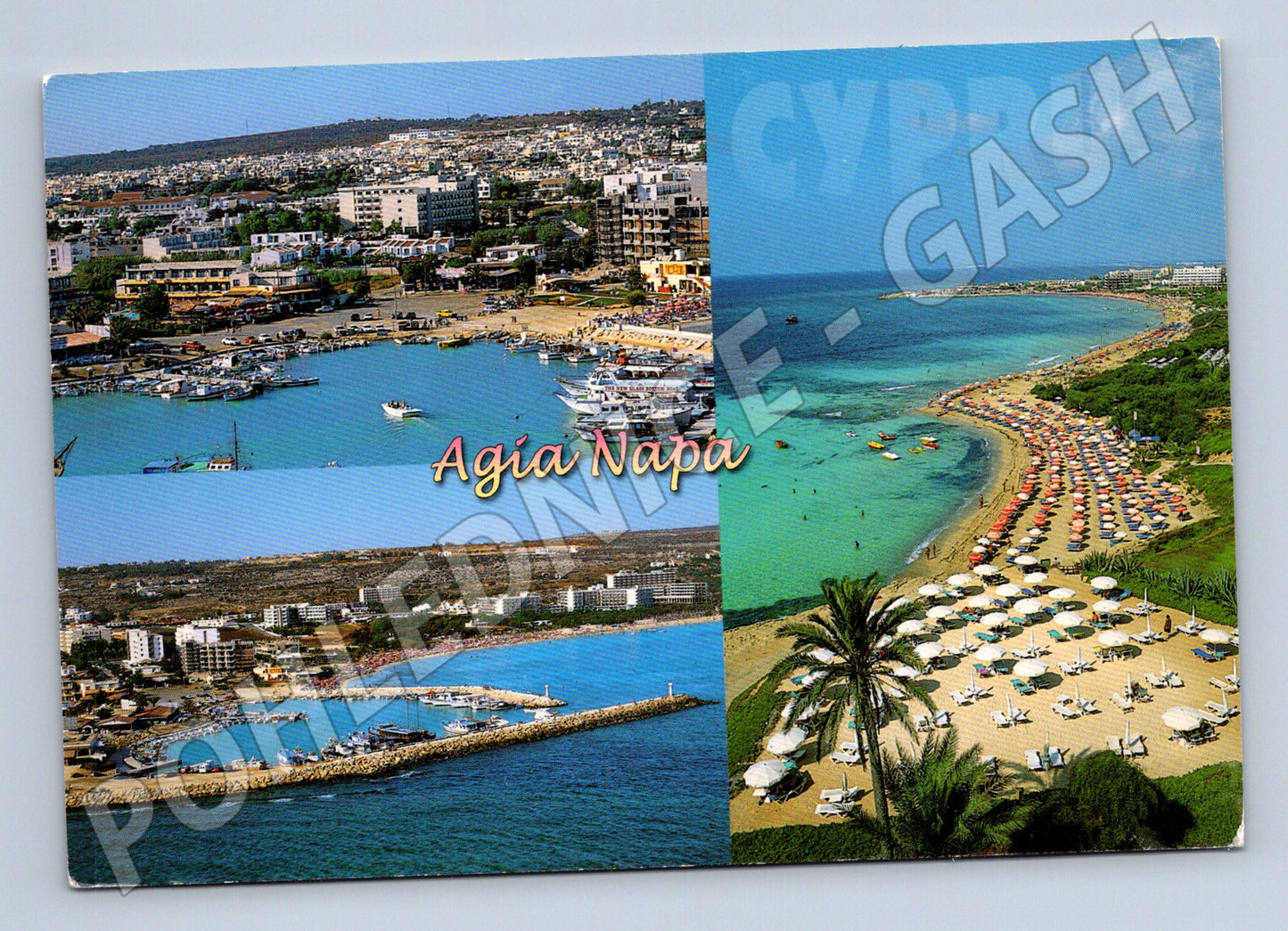 Pohlednice Kypr Agia Napa více záběrů zaslaná (M17458)