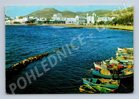 Pohlednice Paros Island malovaný pozdrav prošlá (M17468)