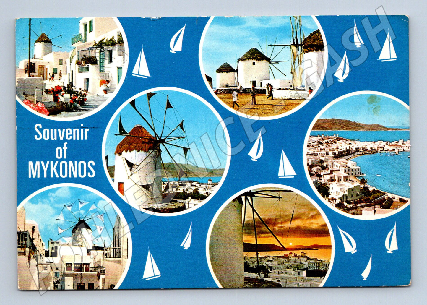 Pohlednice Mykonos Řecko více záběrů 1977 (M17472)