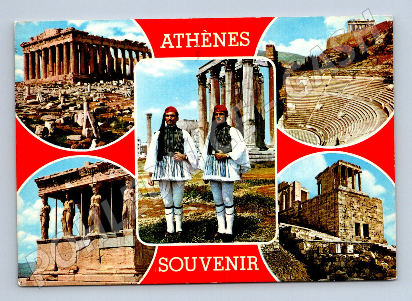Pohlednice Athény Parthenon památky 1977 (M17473)