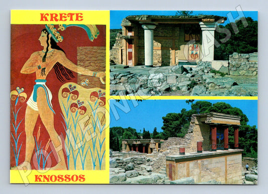 Pohlednice Kréta Knossos Řecko vykopávky neprošlá (M17477)