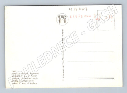 Pohlednice Atény Hadriánova brána Řecko (M17479)