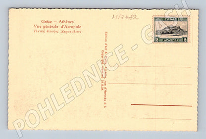 Pohlednice Atény Akropole historická Řecko (M17482)