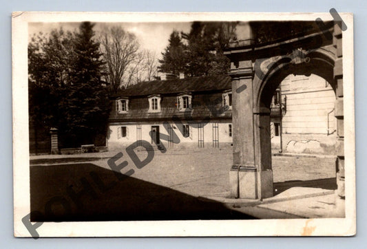Pohlednice Štiřín zámek pionýrská škola 1949 (M1749)