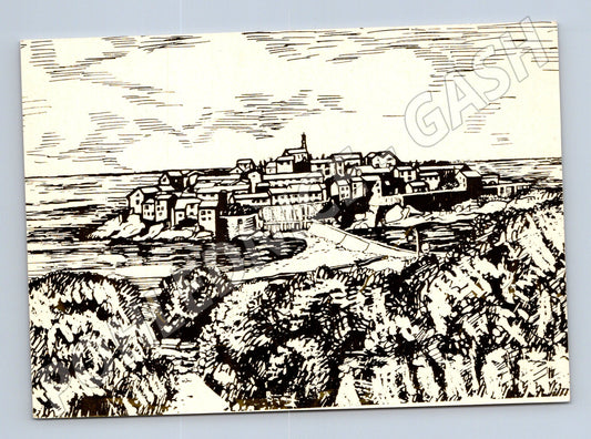 Pohlednice Sv Stefan Jugoslávie kresba Čedok (M17490)