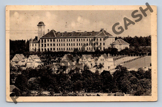 Pohlednice Slaný Dívčí škola 1950 (M1750)