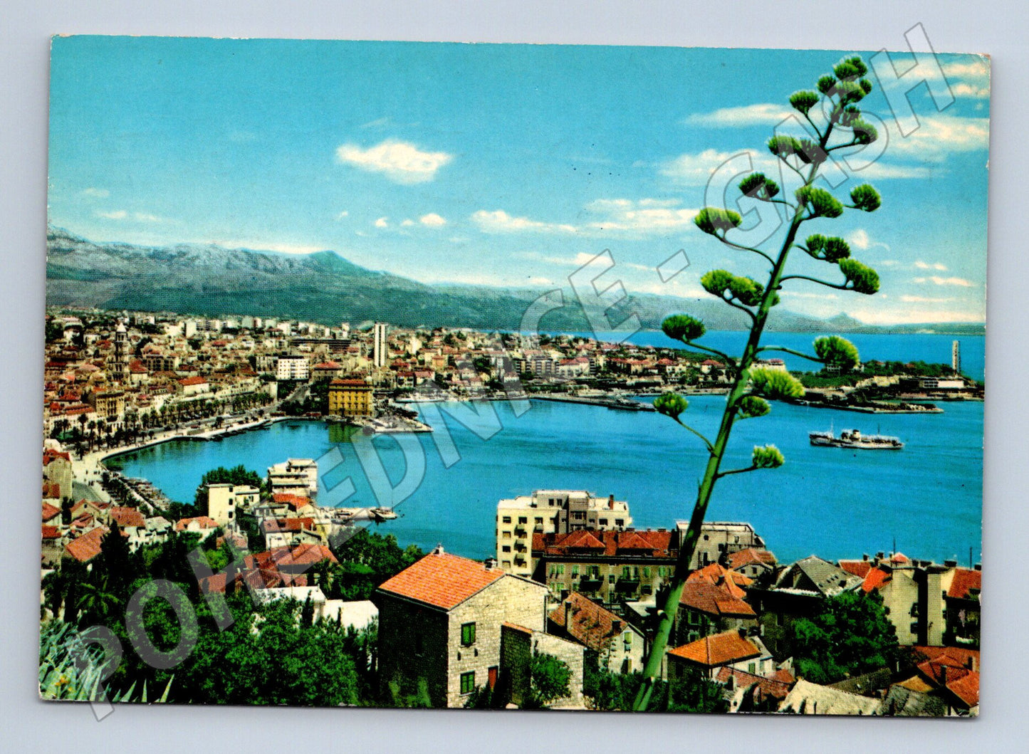 Pohlednice Split Jugoslávie panorama prošlá poštou (M17500)