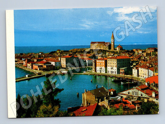 Pohlednice Piran Slovinsko historické centrum nepoužitá (M17501)