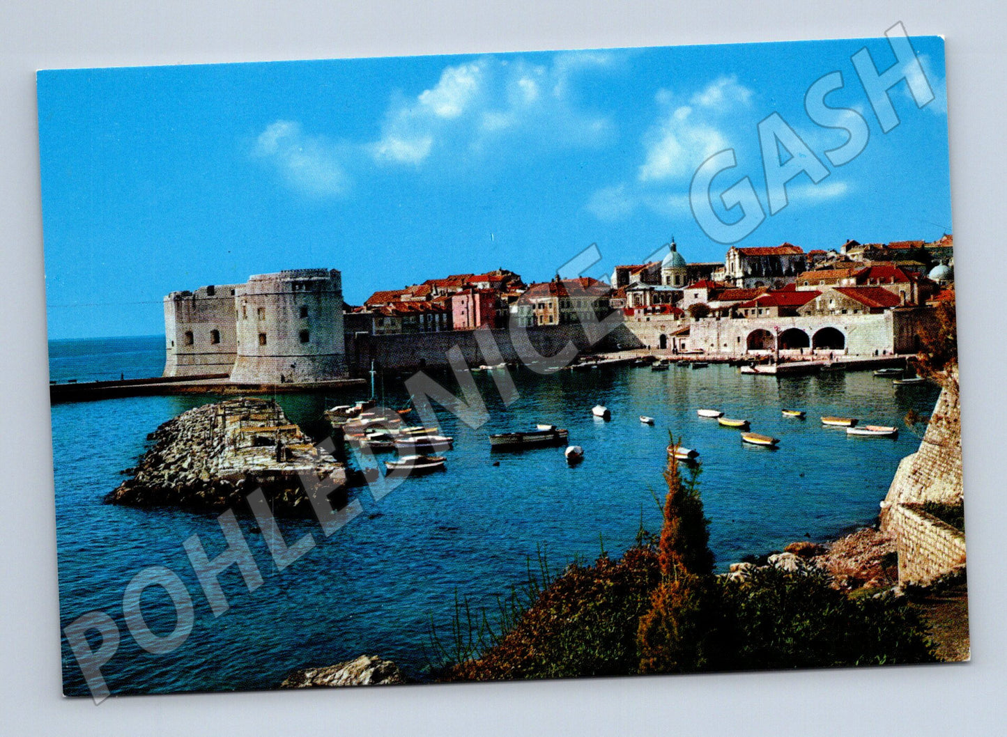 Pohlednice Dubrovník Chorvatsko starý přístav neprošlá (M17513)