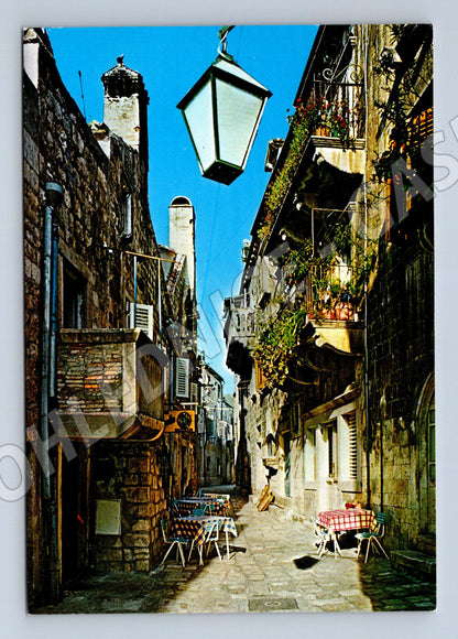 Pohlednice Hvar stará ulice v Burg Chorvatsko (M17516)