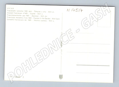 Pohlednice Hvar františkánský klášter zahrada (M17517)