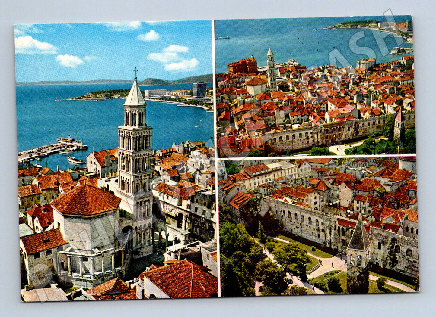 Pohlednice Split Chorvatsko panorama více záběrů (M17526)