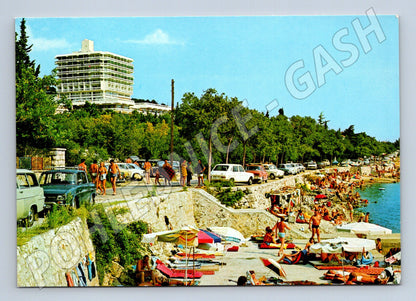 Pohlednice Crikvenica hotel Omorika pláž retro (M17540)
