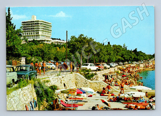 Pohlednice Crikvenica hotel Omorika pláž retro (M17540)