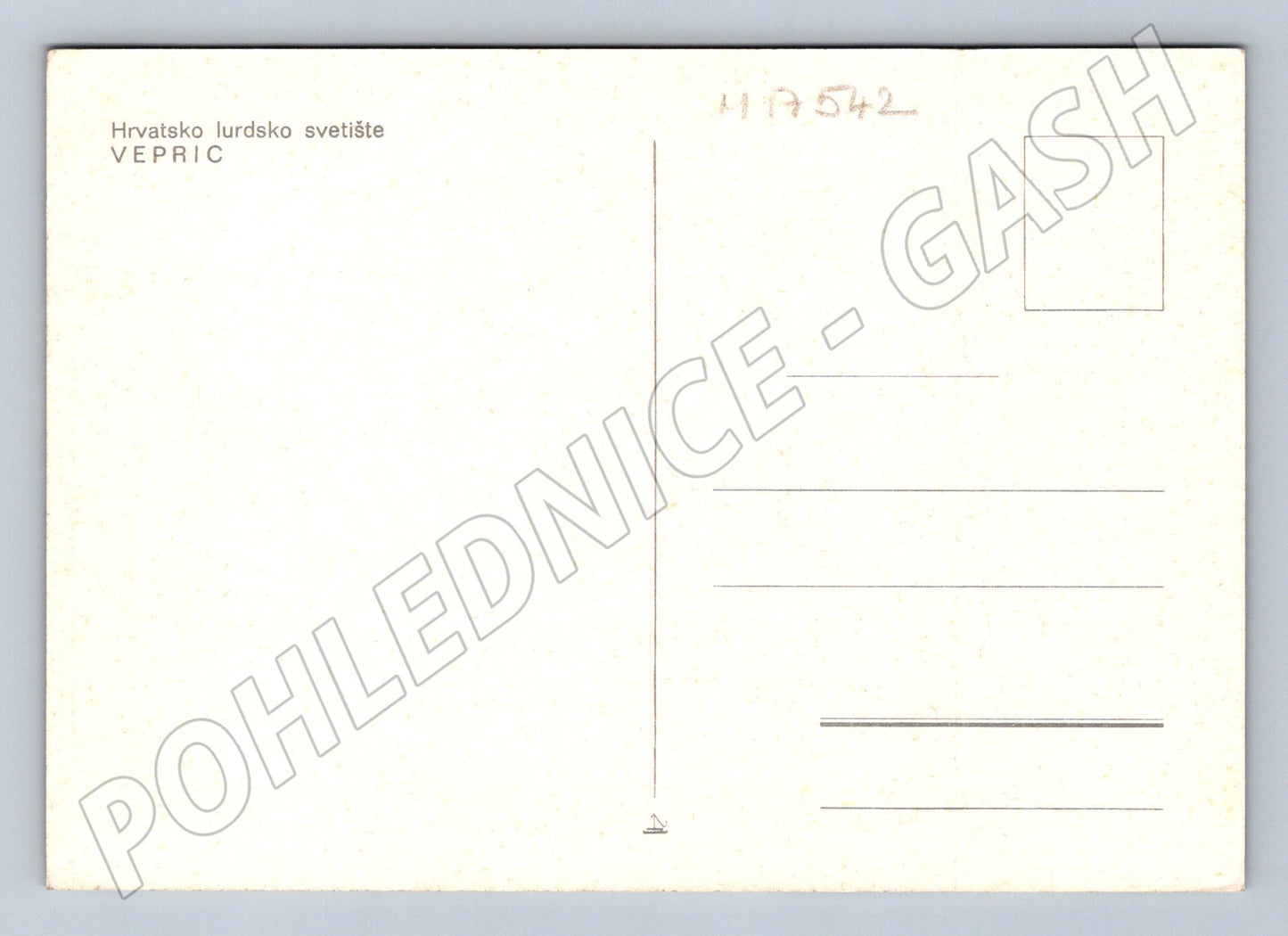 Pohlednice Vepric poutní místo lurdská svatyně (M17542)
