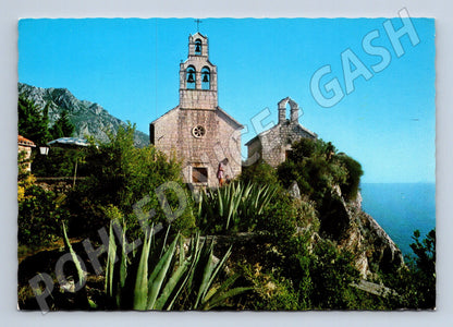 Pohlednice Sveti Stefan kostely pobřeží Turistkomerc (M17544)