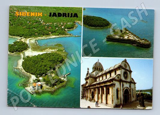 Pohlednice Šibenik Jadrija více záběrů poštou prošlá (M17550)
