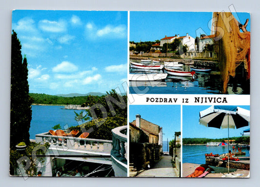 Pohlednice Pozdrav iz Njivica Krk koláž 70 léta (M17551)