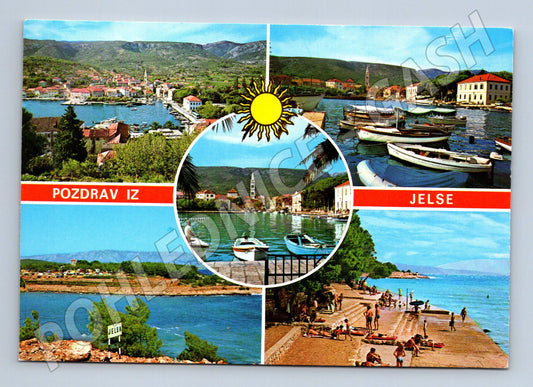 Pohlednice Jelsa Chorvatsko pozdrav z letoviska 1982 (M17557)