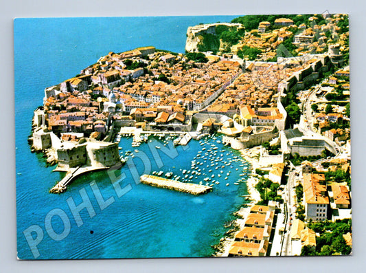 Pohlednice Dubrovník Chorvatsko panorama 1982 (M17559)