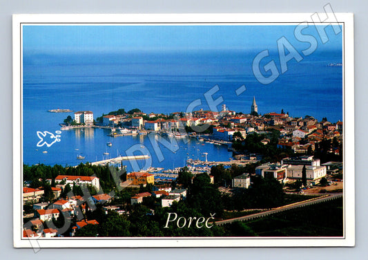 Pohlednice Poreč Chorvatsko letecký pohled přístav (M17560)