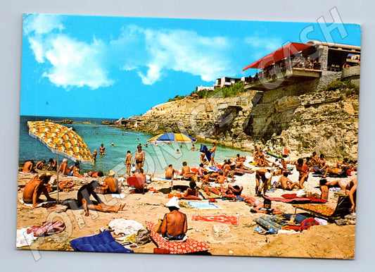 Pohlednice Pula Jugoslávie 1977 pláž známka vyplněná (M17564)