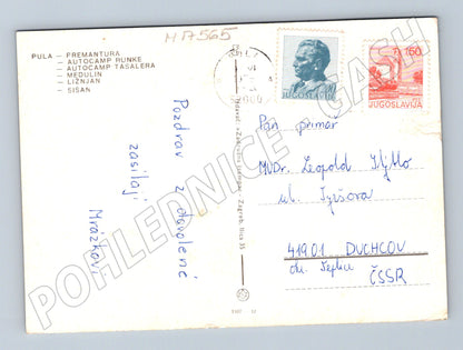 Pohlednice Jugoslávie Pula pohled na město 1978 (M17565)