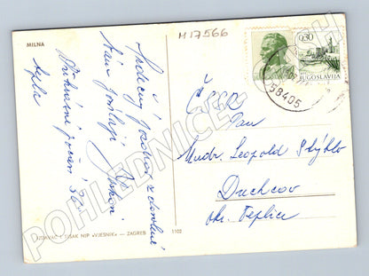 Pohlednice Milna Jugoslávie více záběrů 70 léta (M17566)