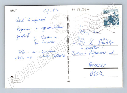 Pohlednice Split 1983 Diokleciánův palác více záběrů (M17574)