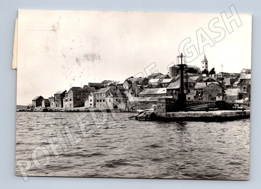 Pohlednice Primošten Jugoslávie 1969 čb maják pobřeží (M17579)