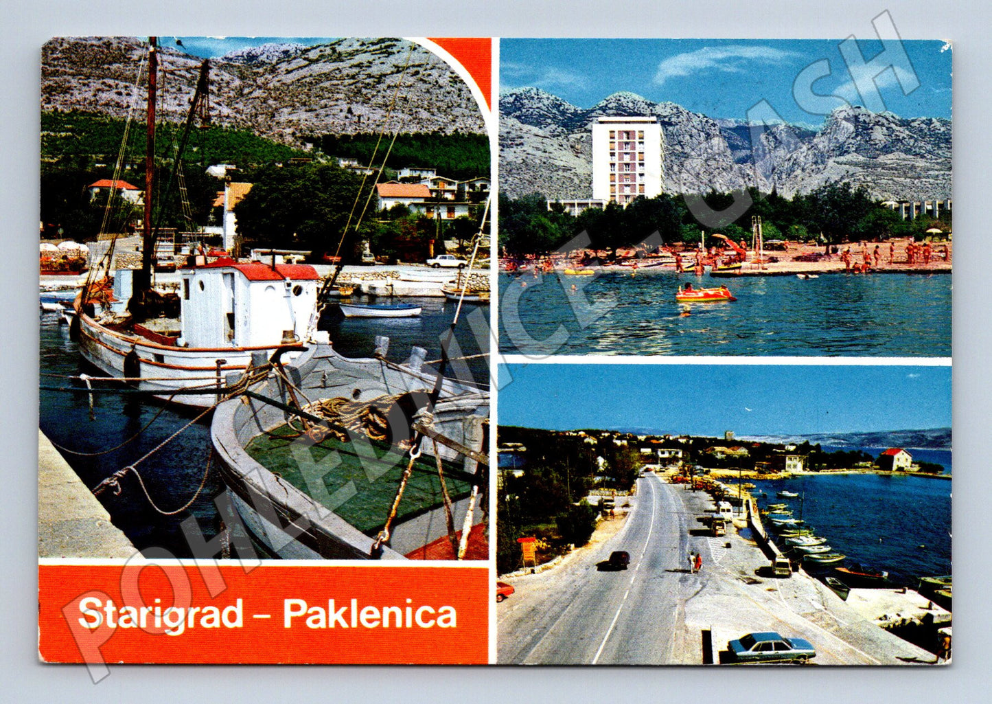 Pohlednice Starigrad Paklenica 1983 lodě zaslaná (M17583)