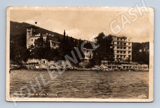 Pohlednice Abbazia Opatija Casa di Cura 1913 monarchie (M17590)