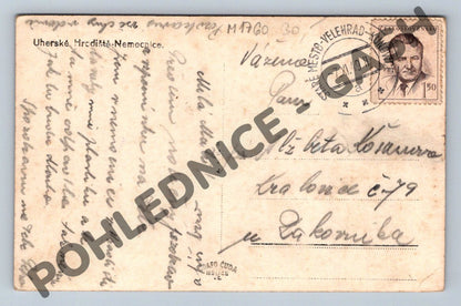 Pohlednice Uherské Hradiště nemocnice raz 1949 (M1760)