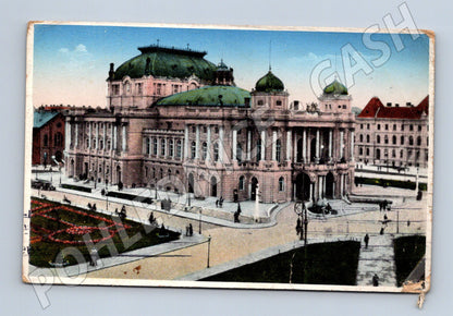 Pohlednice Záhřeb Národní divadlo historická 1912 (M17612)